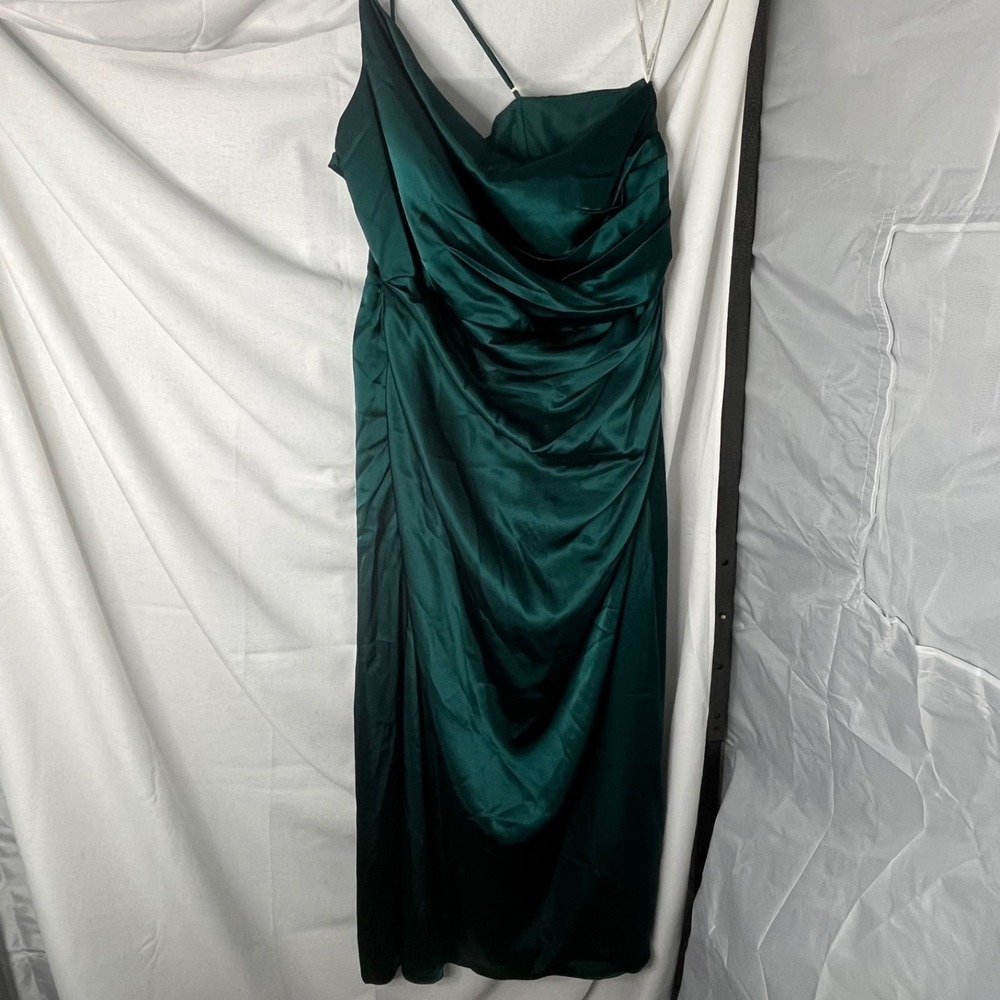 Galina Signature -  one shoulder  Long formal Gown - teal 22 - new w/ tags